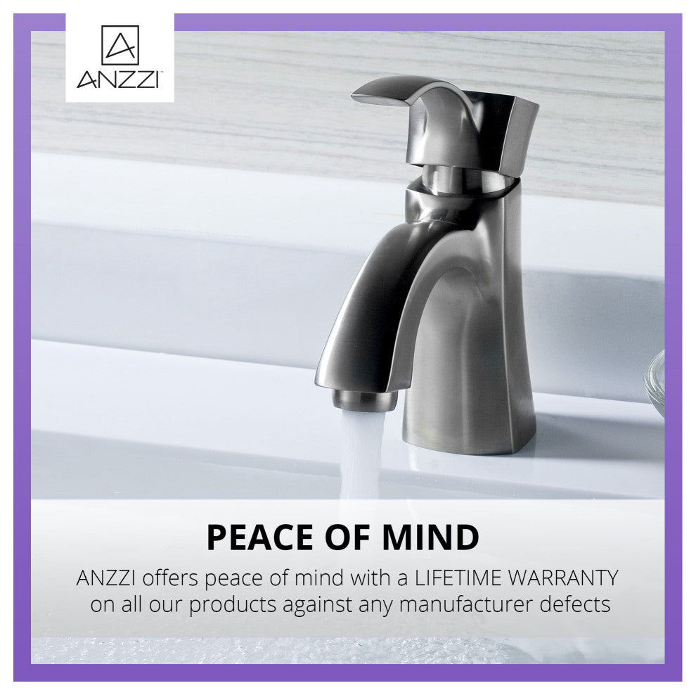 Alto Series Single Handle Bathroom Sink Faucet in Brushed Nickel