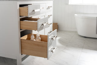 Valentino Single Vanity, White, 54"