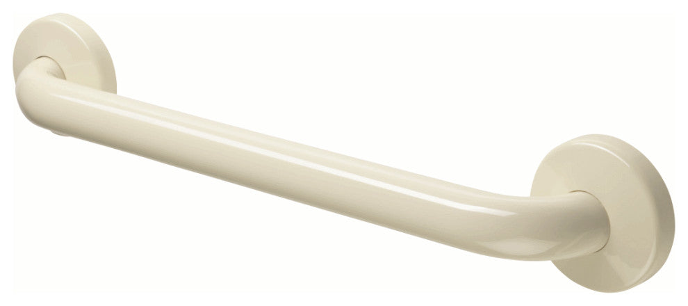 24 Inch Grab Bar With Safety Grip, Wall Mount Coated Grab Bar, Ivory