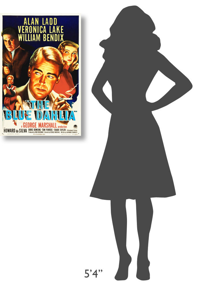"The Blue Dahlia" Stretched Canvas Giclee by Hollywood Photo Archive, 20x30"