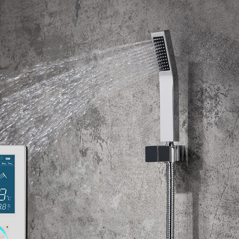 Celing Mounted Fontana Flavia Digital Color Changing LED Rainfall Shower Set
