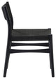 Erie, Black Woven Paper Cord and Wood, Dining Chairs, 18", Set of 2