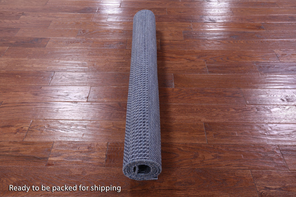 4' 0" X 6' 5" Wool and Silk Savannah Grass Hand Knotted Rug Q11512