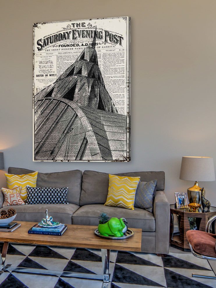 "Saturday Evening Post 1821" Painting Print on Wrapped Canvas