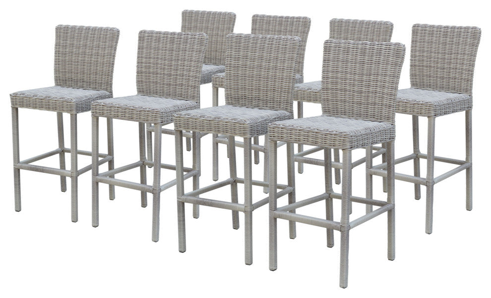 6 Coast Barstools with Back Vanilla Creme