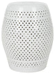 Safavieh Diamond Garden Stool, White