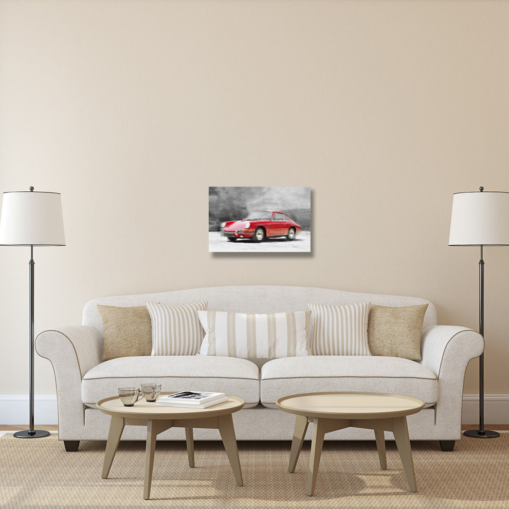 "1964 Porsche 911 Watercolor" Fine Art Print