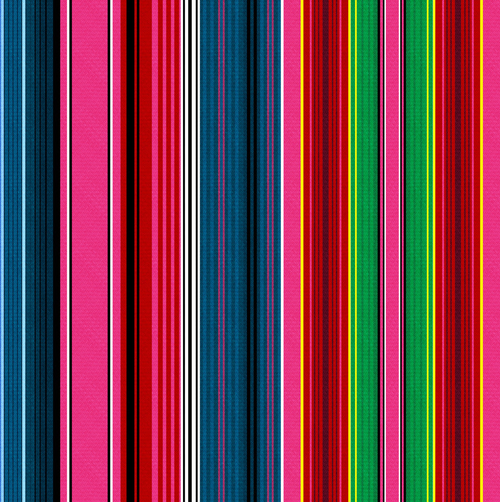 Browder King Upholstered Headboard, Serape Stripe Bright Multi