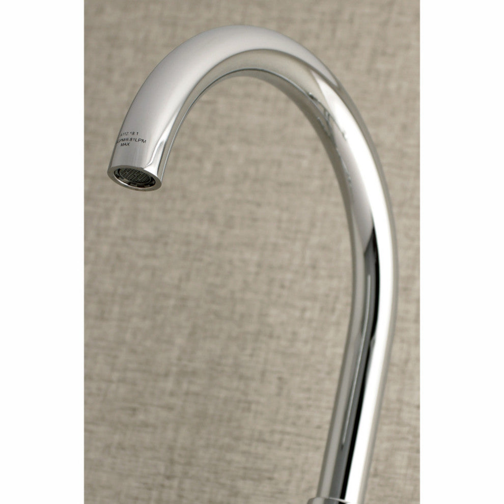Kingston Brass Two-Handle Wall Mount Kitchen Faucet, Polished Chrome