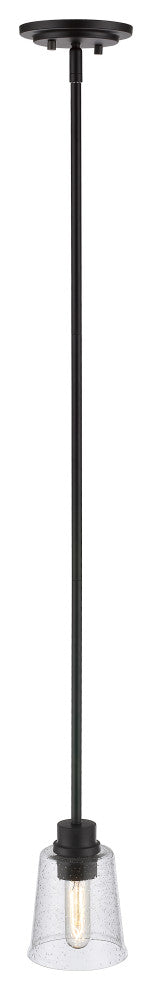 Zlite 464MP-MB 1-Light Mini Pendant, Clear Seedy