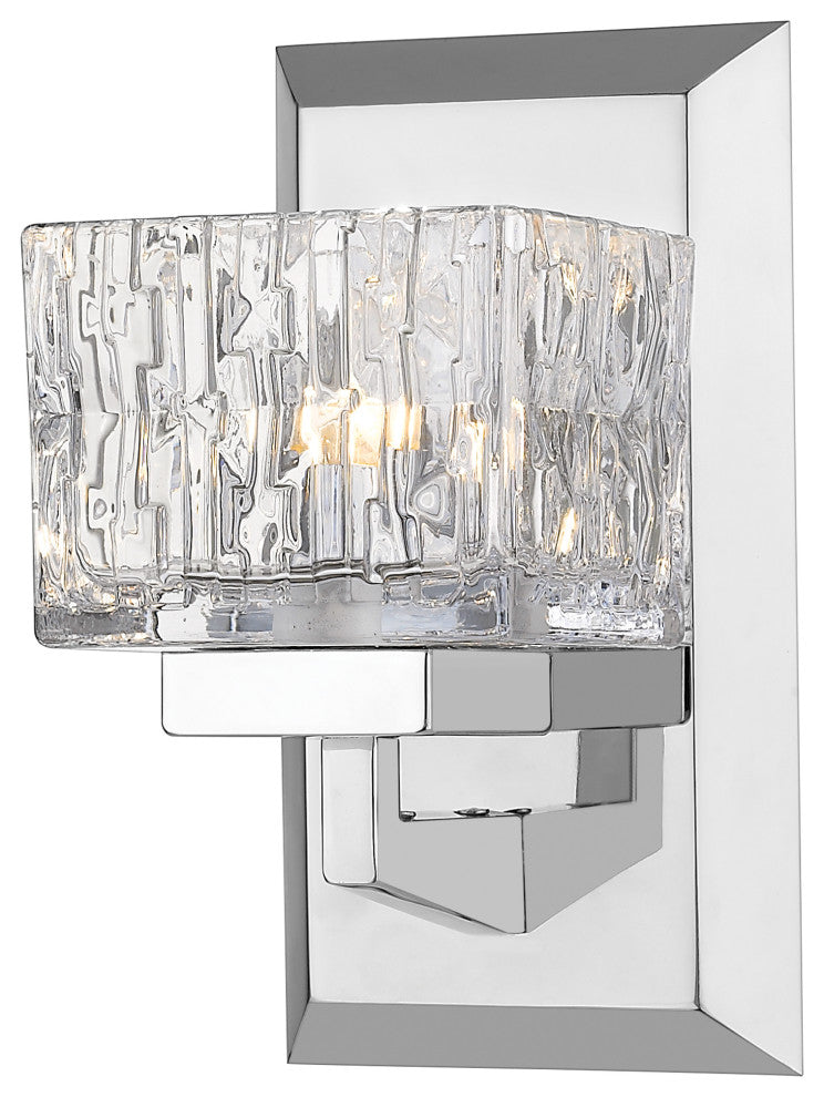 Zlite 1927-1S-CH-LED 1-Light Wall Sconce, Clear