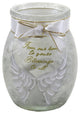 3.75In Angel Wings Small Jar W/Ribbon, Glass, Blessings Naw0280 Home