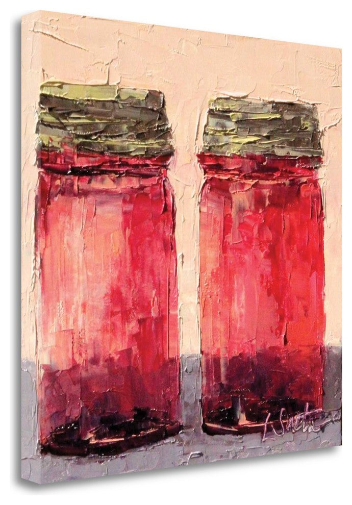 "Cranberry Jars" By Leslie Seata, Giclee Print on Gallery Wrap Canvas