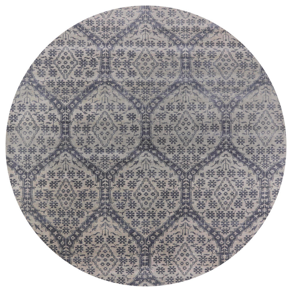 Ahgly Company Indoor Round Mid-Century Modern Area Rugs, 3' Round