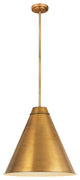Zlite 6011P24-RB 1-Light Pendant, Rubbed Brass