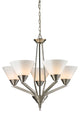 Tribecca 5-Light Chandelier, Brushed Nickel
