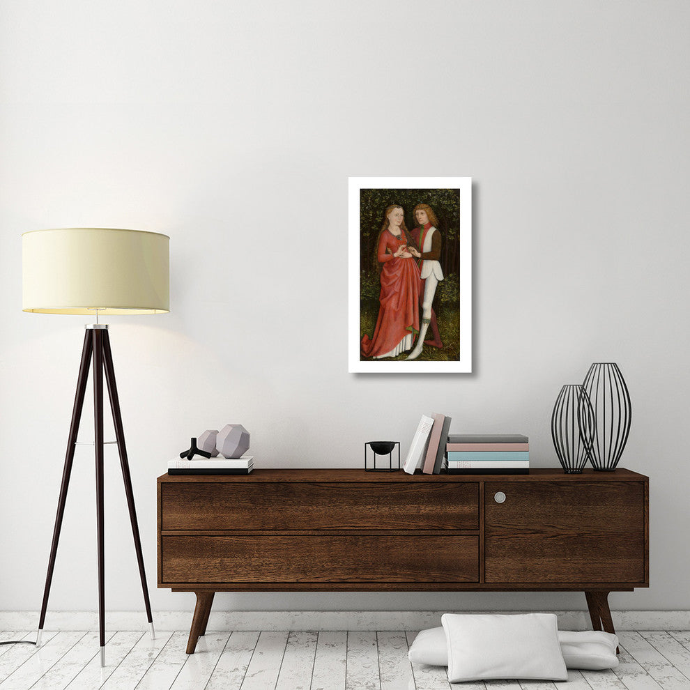 "A Bridal Couple, c.1470" Paper Print by Southern German, 15th century, 19"x32"