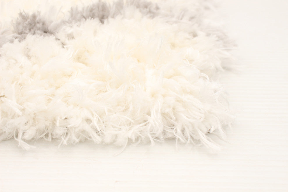 eCarpetGallery Shag Area Rug, Ivory, 6'7" x 9'6"