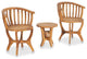 Vidaxl 3-Piece Garden Bistro Set Solid Teak Wood