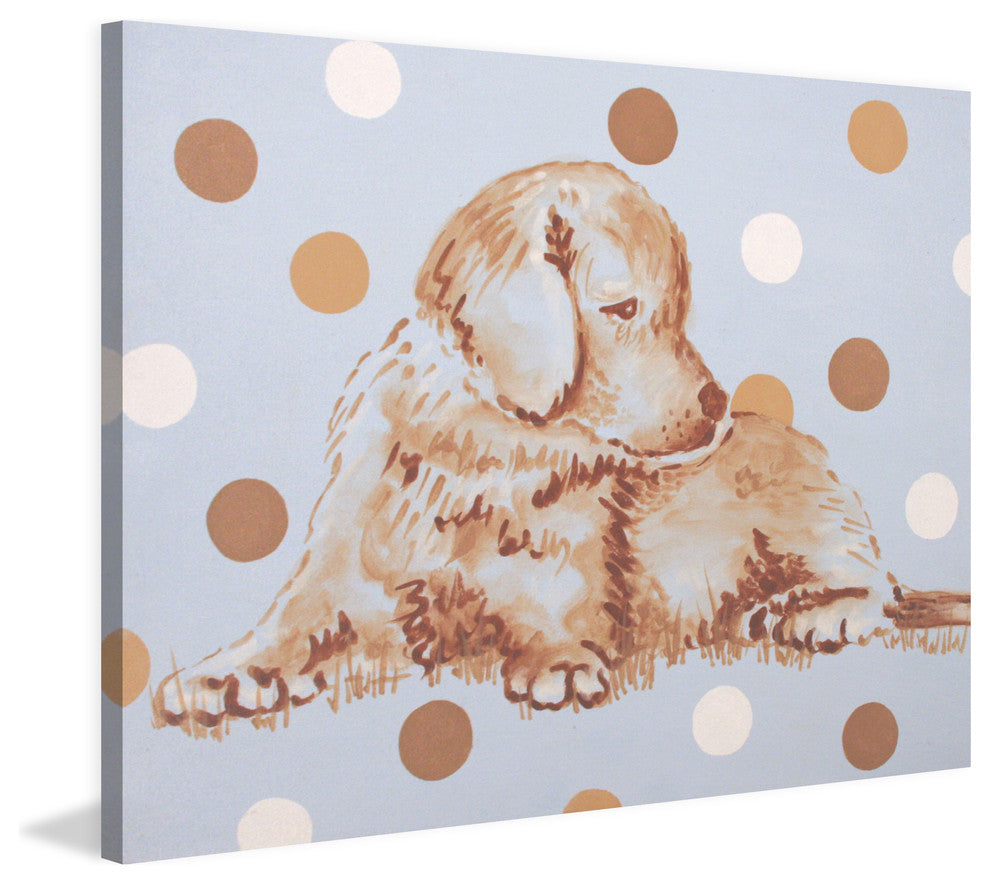 Marmont Hill, "Buddy" by Reesa Qualia Painting Print on Wrapped Canvas, 39x30