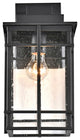 CHLOE Lighting Kenneth Transitional 1-Light Textured Black Outdoor Wall Sconce