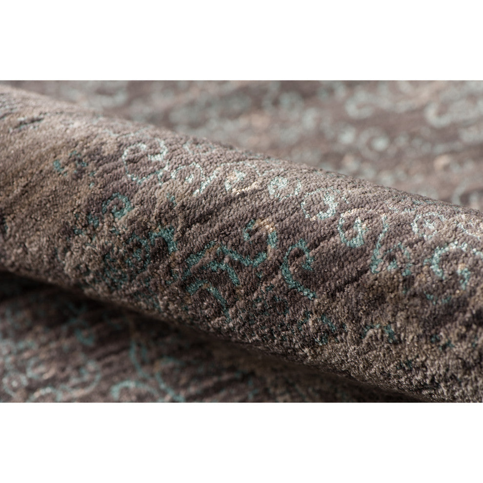 Cambridge Area Rug, Graphite Gray, 7'10" x 10'10", Geometric