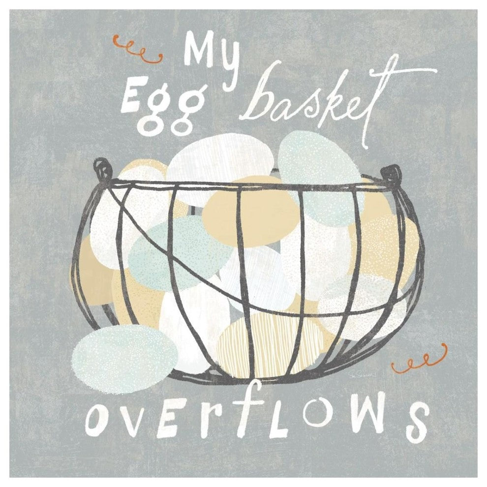"Fresh Eggs III" Digital Paper Print by Sue Schlabach, 32"x32"