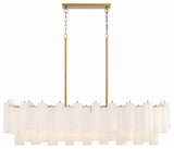 Crystorama Lighting Group ADD-317-WH Addis 14 Light 52"W Crystal - Aged Brass