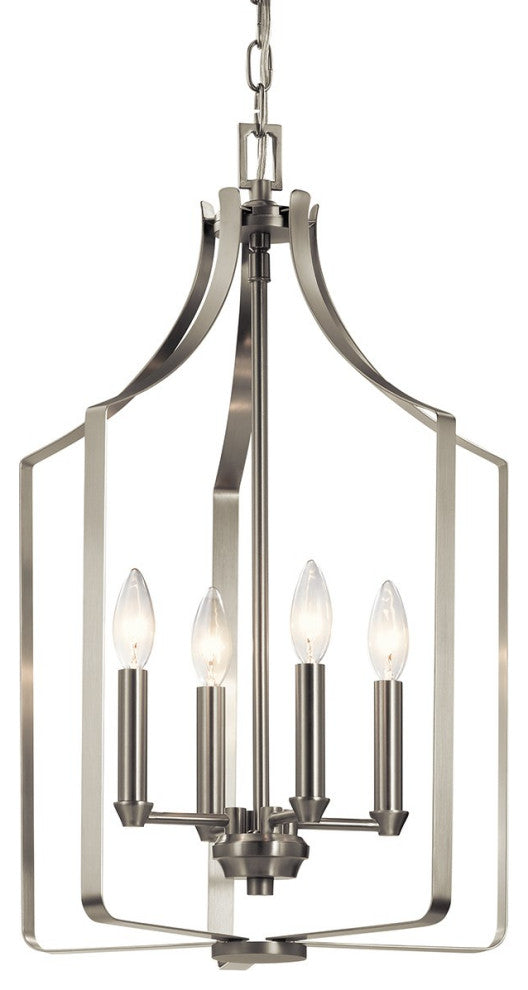 Kichler Morrigan 4 Light Mini Chandelier, Brushed Nickel