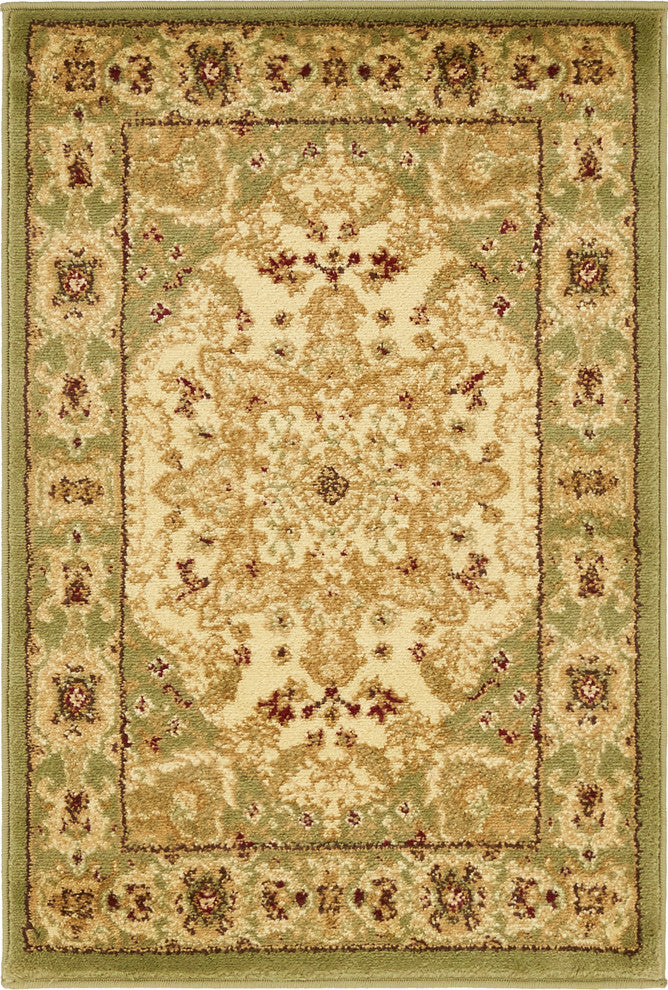 Unique Loom Cream Louis Versailles 2' 2 x 3' 0 Area Rug