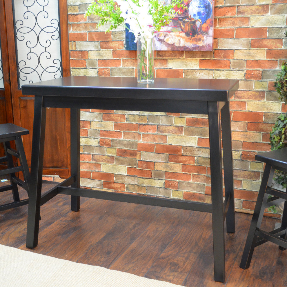 Asian Bar Table, Antique Black