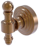 Retro Wave Robe Hook, Brushed Bronze