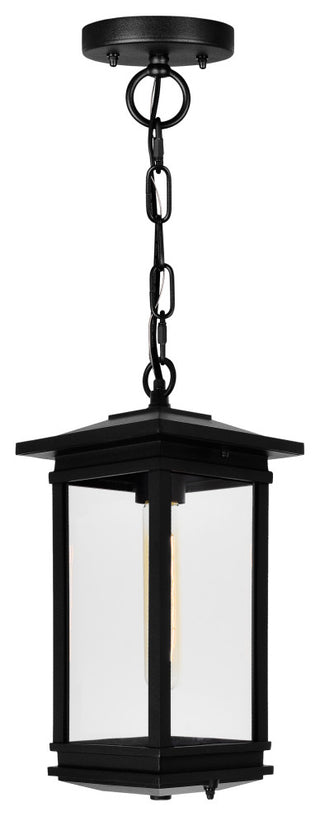 Oakwood 1 Light Outdoor Black Pendant