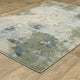 Bastian Contemporary Abstract Blue/ Green Indoor Area Rug, Blue, 6'7"x9'2"