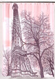 "Tour Eiffel" Fabric Shower Curtain