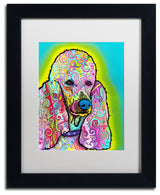 Dean Russo 'Poodle' Art, Black Frame, White Mat, 11x14