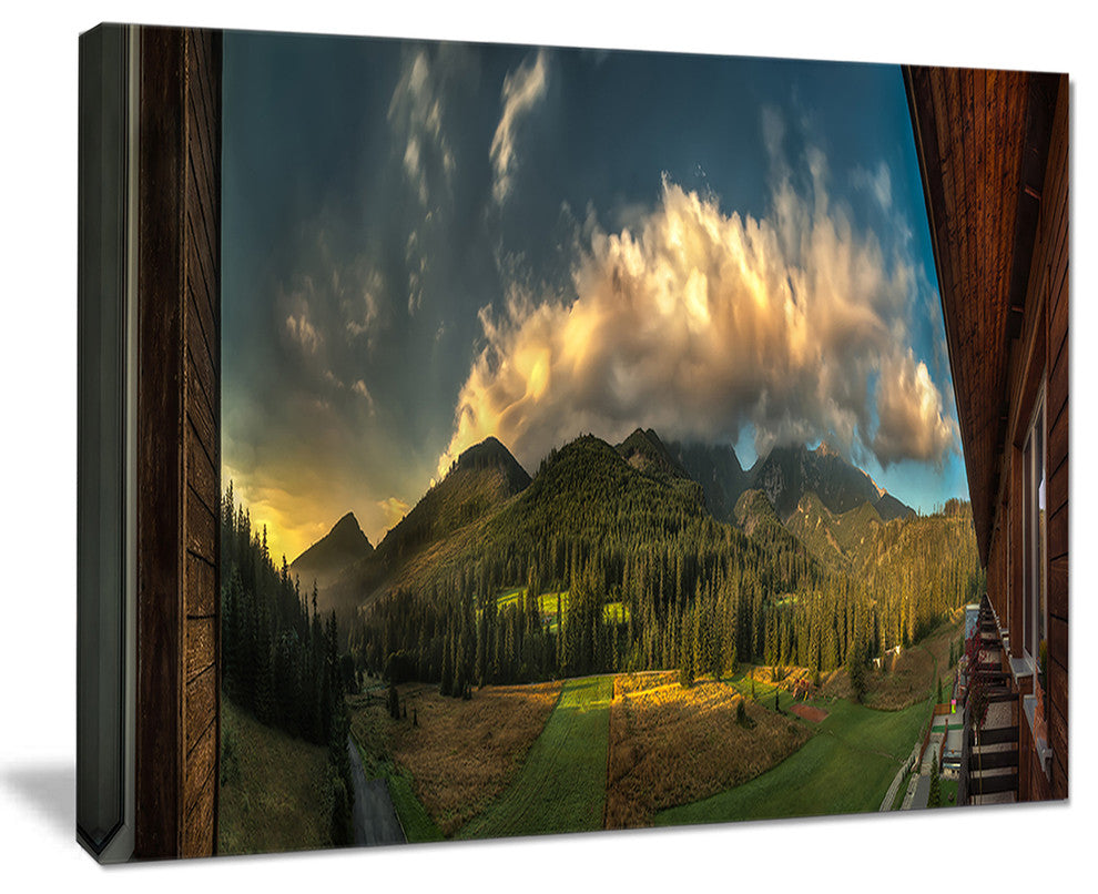 "Outside View From Hotel Room" Wall Art, 20"x12"