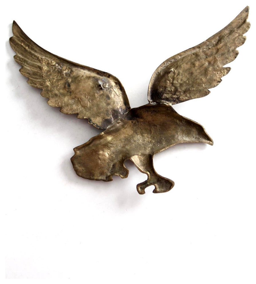 Consigned, Vintage Brass Eagle Wall Hanging