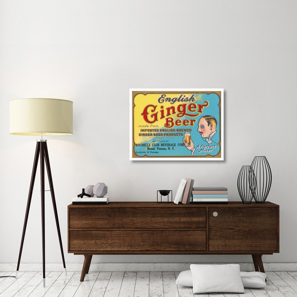 "English Ginger Beer" Digital Paper Print by Vintage Booze Labels, 38"x29"