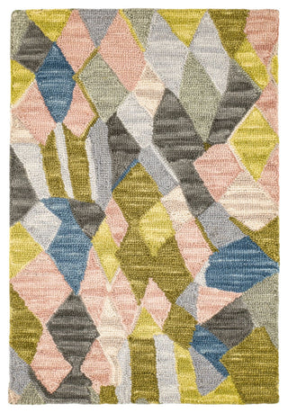 Kit Kemp x Dash & Albert Deer Leap Coral Hand Hooked Wool Rug, Multi, 2'6" x 8'