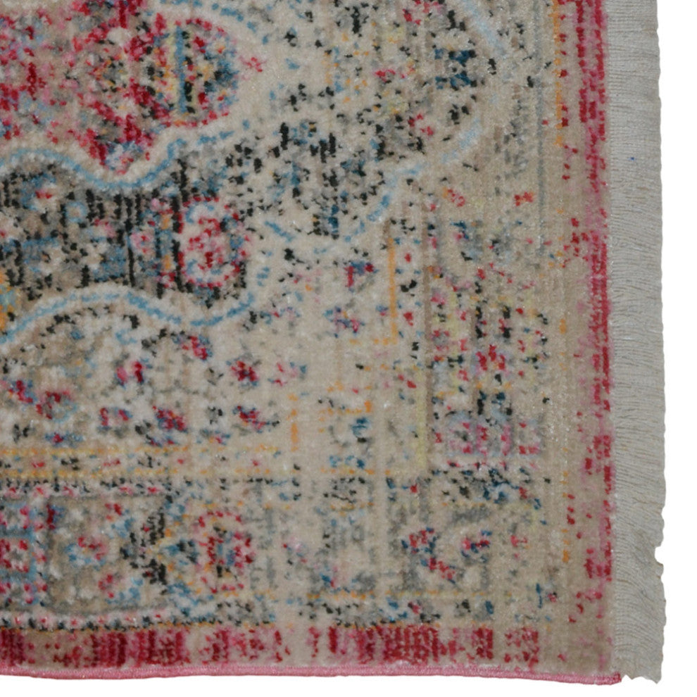 Machine Made Polyester Durable Indoor Outdoor Washable Oriental Pattern Footmat