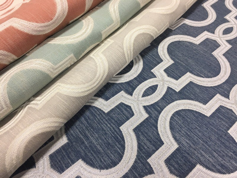 Pleated Drapery Panel, Fabric and Cotton Lining, Mint