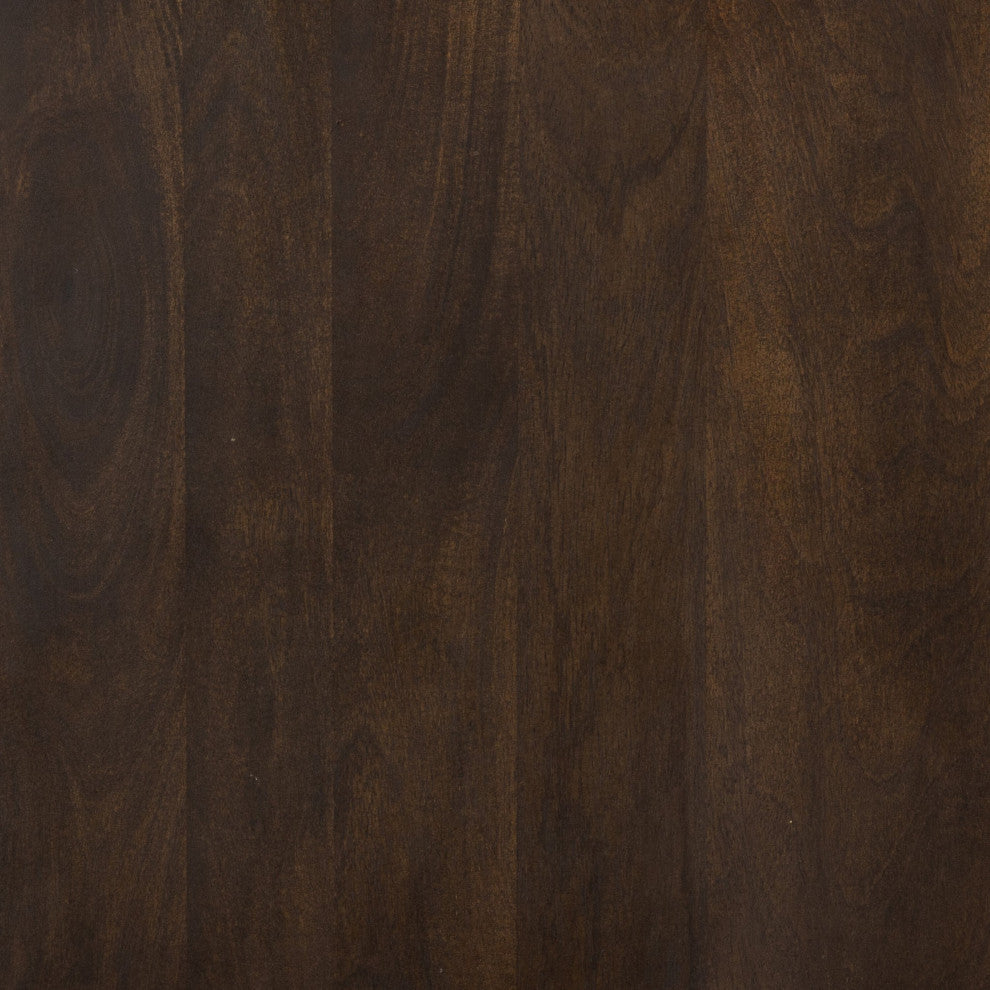 Kelby Closed Media Console Carved Vintage Brown, Vintage Brown, Gunmetal