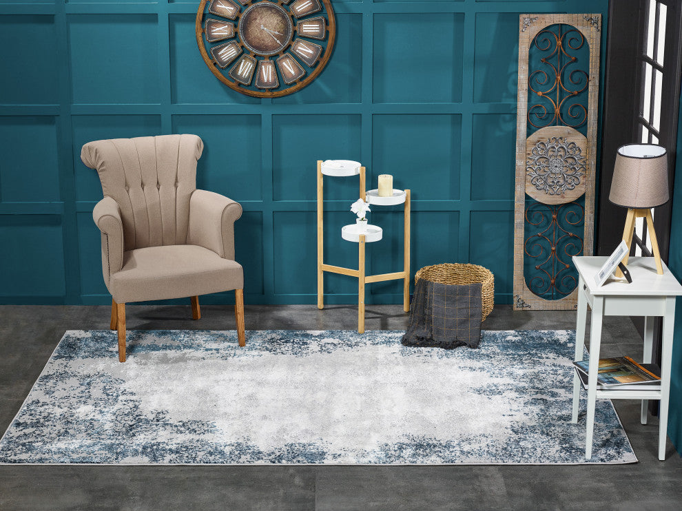 Noori Rug High-Low Dalia Grey/Blue Rug
