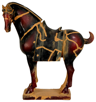 13" Chinese Tang Tomb Horse Statue