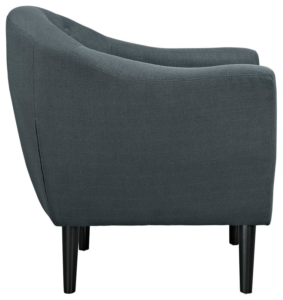Modway Wit 2 Piece Living Room Set, Gray