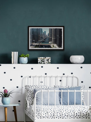 "Chicago Bridges" Framed Painting Print, 45x30