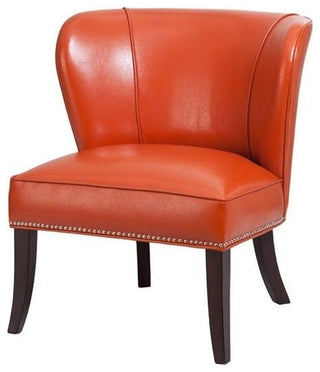 Madison Park Hilton Armless Accent Chair, Orange