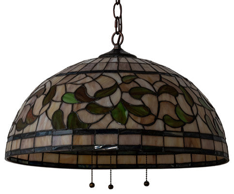 Meyda Lighting 232183 20" Wide Tiffany Turning Leaf Pendant