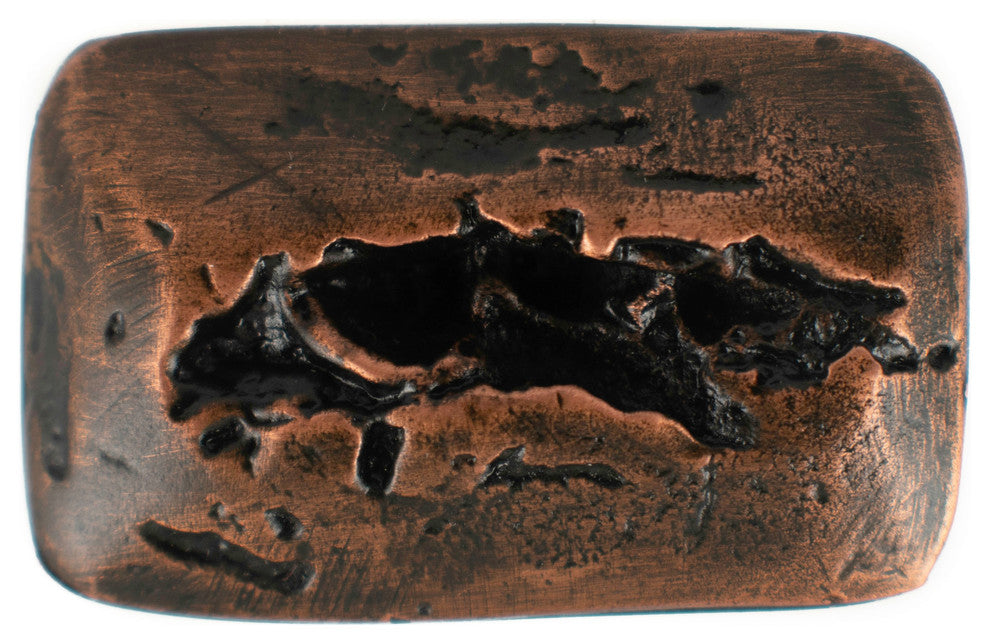 Glacier Pewter Cabinet Hardware Knob, Copper